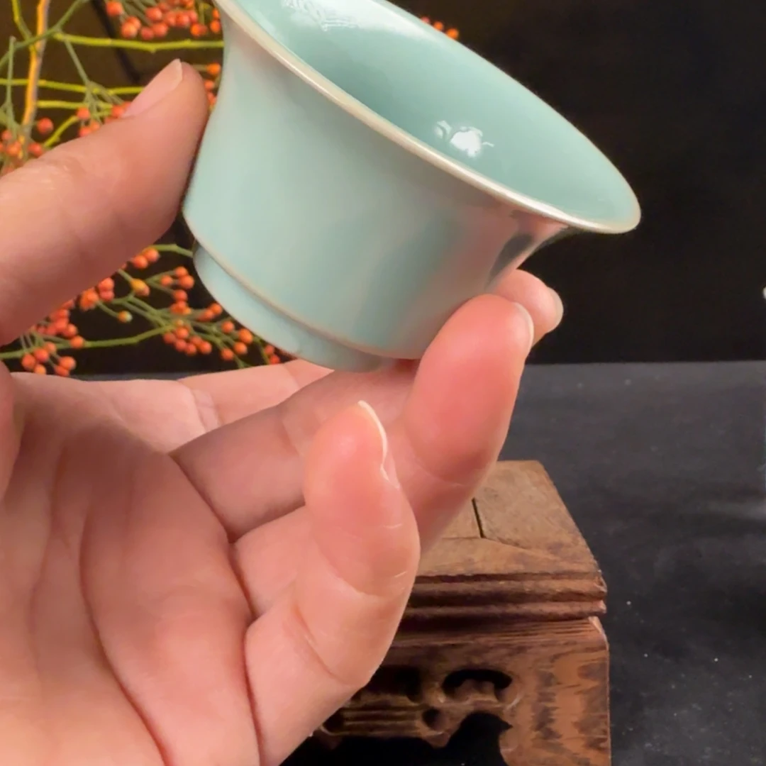 摆件汝瓷小马蹄原矿原釉