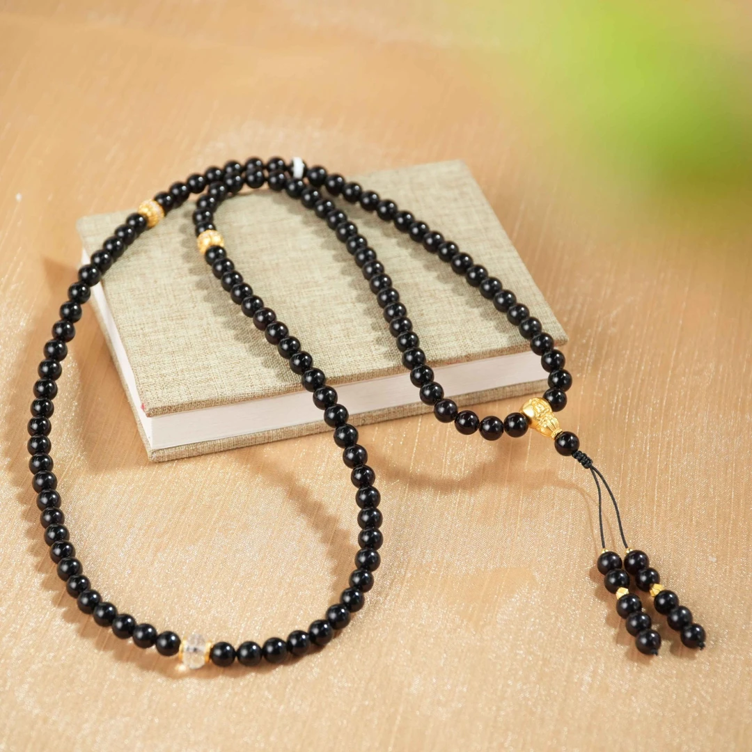 【老掌柜讲珠宝】翳珀108项链 S040814