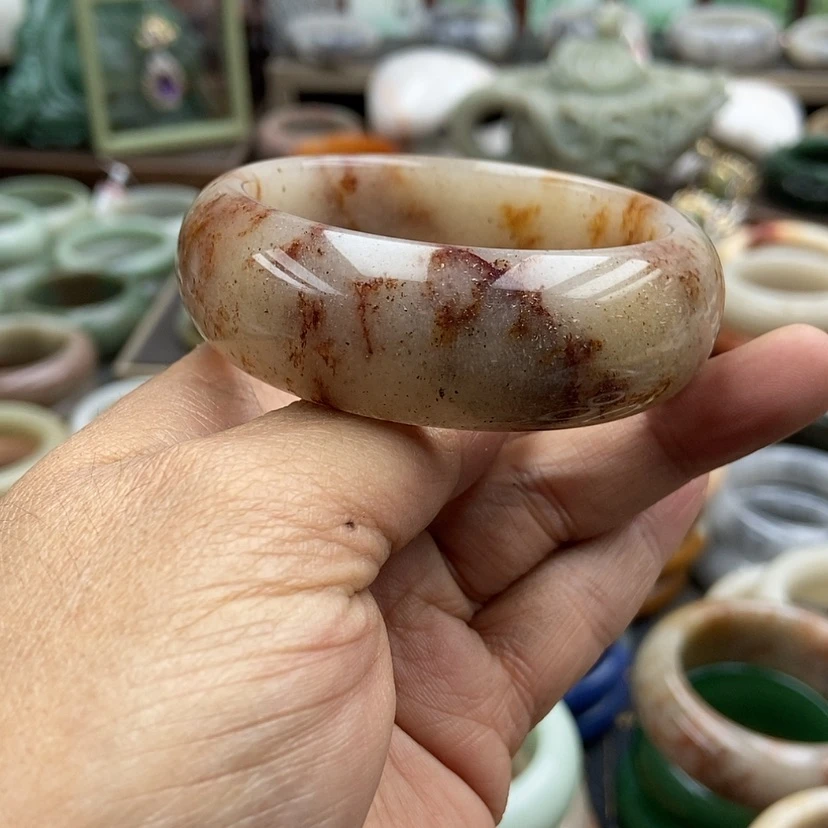 【闪购商品】石英质玉手镯52未镶嵌小****?