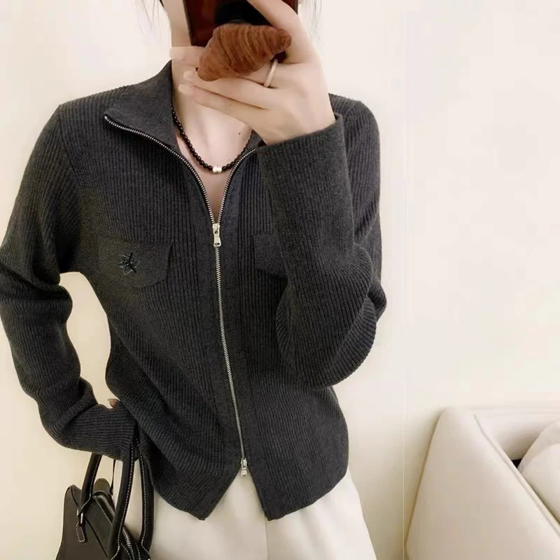 【美拉德色】小香风开衫外套3637超柔软高品质中领针织毛衣