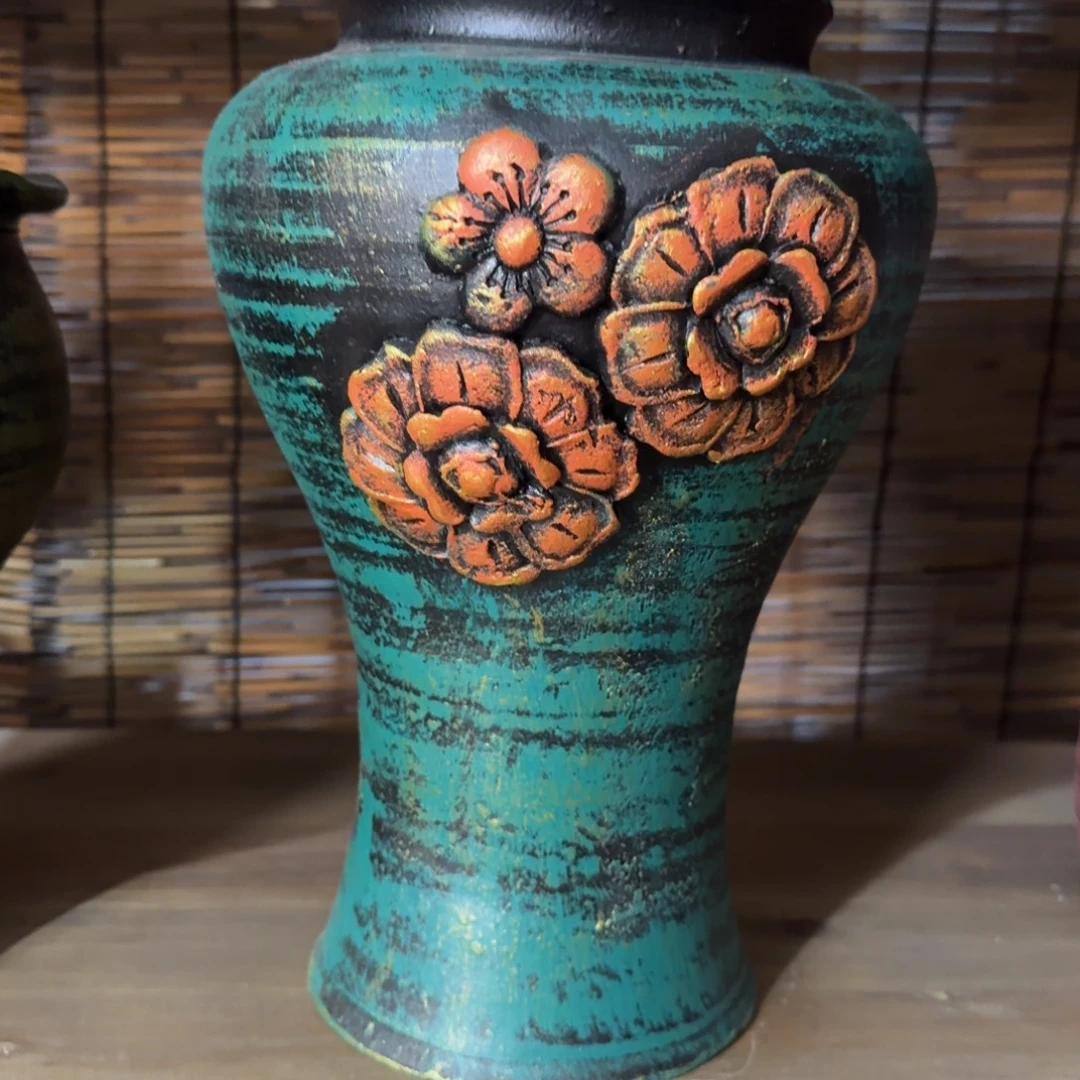 带孔高端浮雕花盆炸炸炸