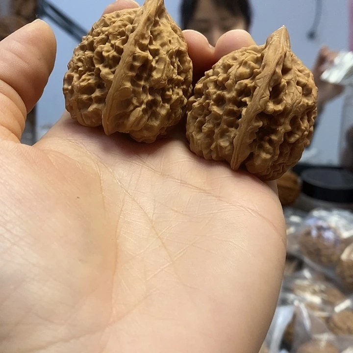 把件文玩核桃40官帽红皮