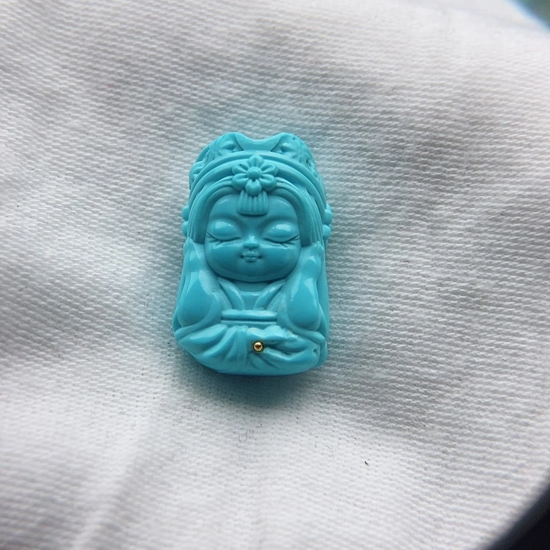 绿松石颈饰未镶嵌睡***瓜