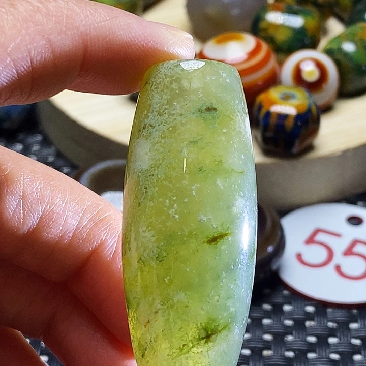烟***墨玛瑙/玉髓未镶嵌颈饰