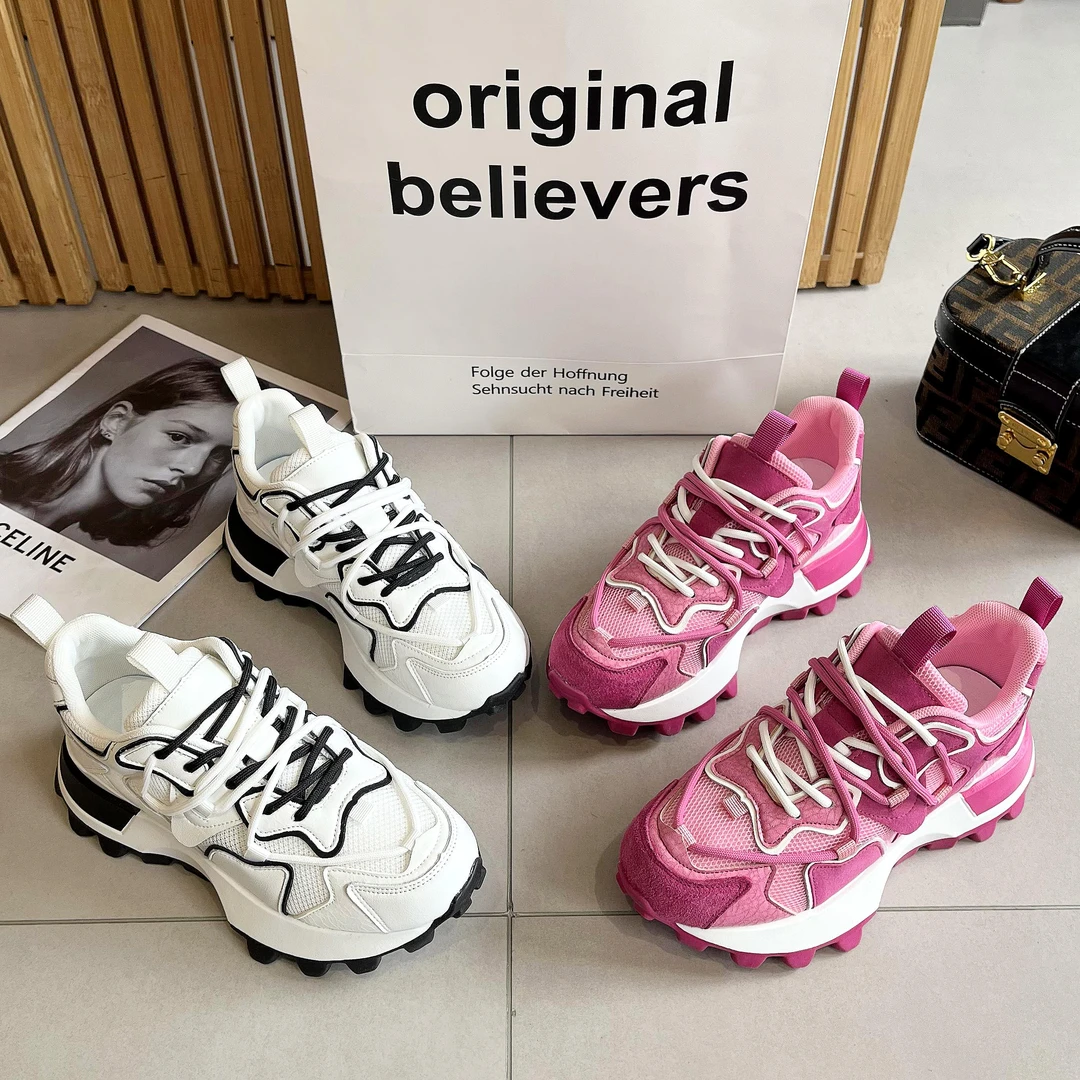 松糕底百搭老爹休闲单鞋ins潮23D-98010