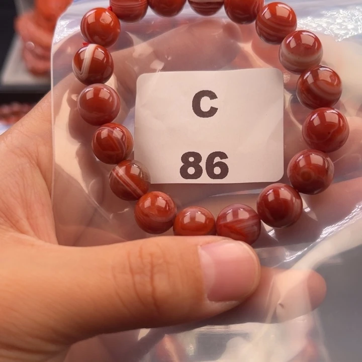 南红玛瑙未镶嵌多样性发货默认微瑕称重10mm