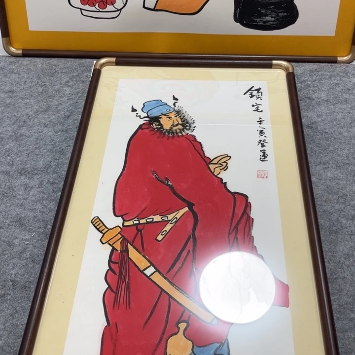 国画手绘禅意画一物一拍