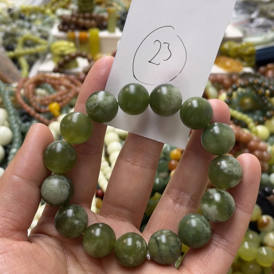 蛇纹石玉手链未镶嵌