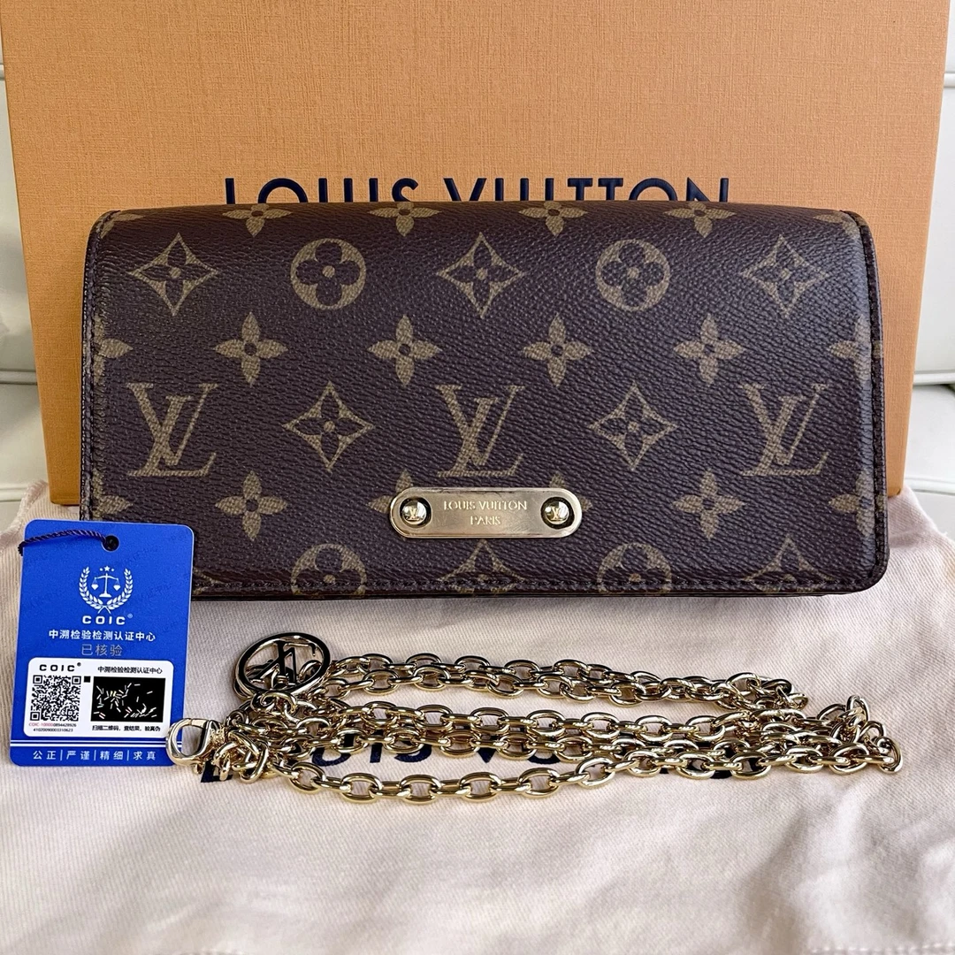 未使用 LouisVuitton/路易威登 120247 lv老花lily woc斜挎包