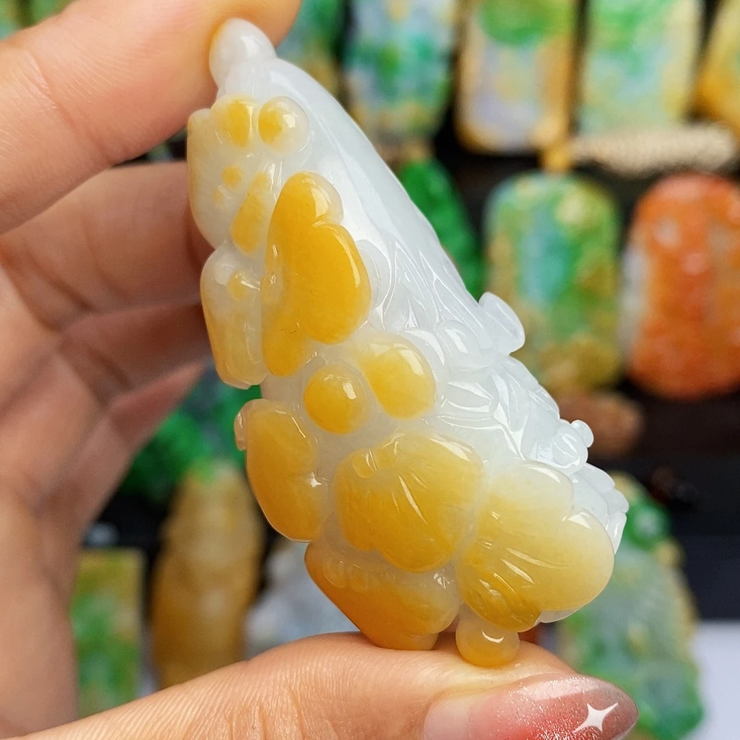 定制翡翠未镶嵌翡翠A货一物一证福利款白菜