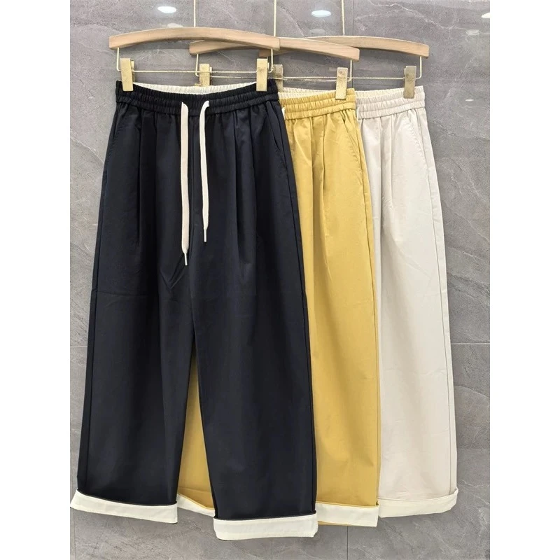 D31425南油爆款抽绳松紧腰休闲裤