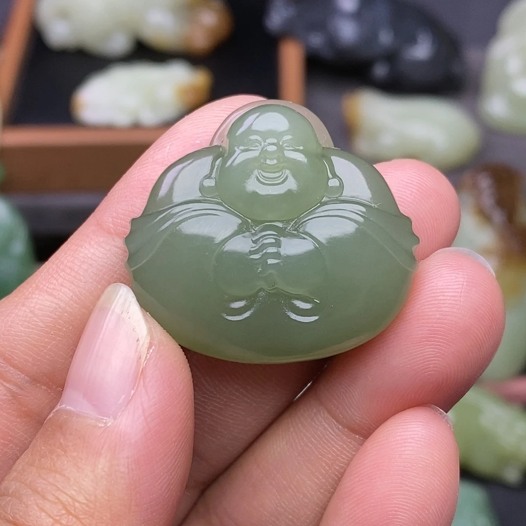 和田玉未镶嵌挂件