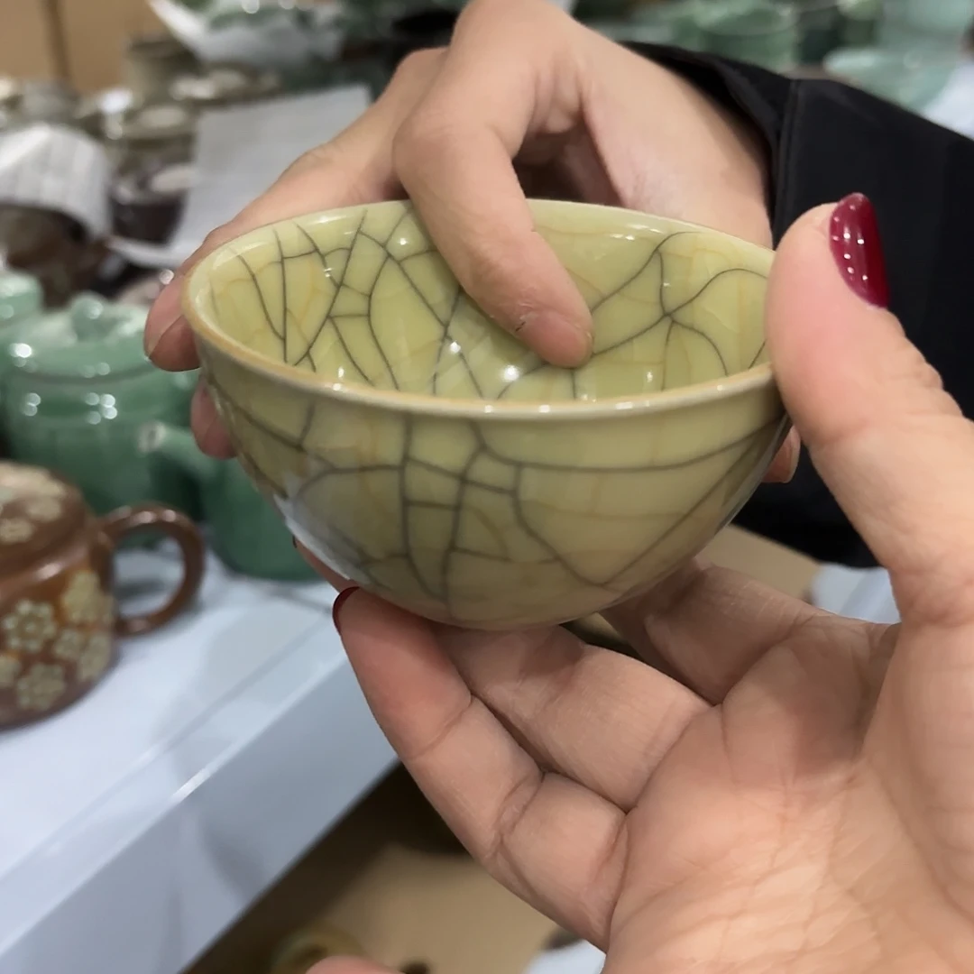 龙泉云间青瓷小米茶器