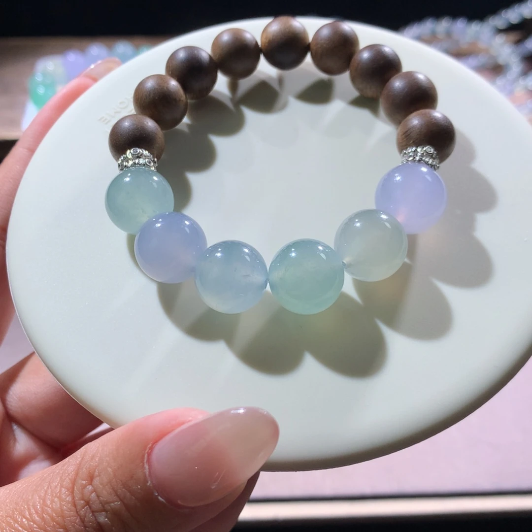 翡翠手链未镶嵌马卡龙福利款