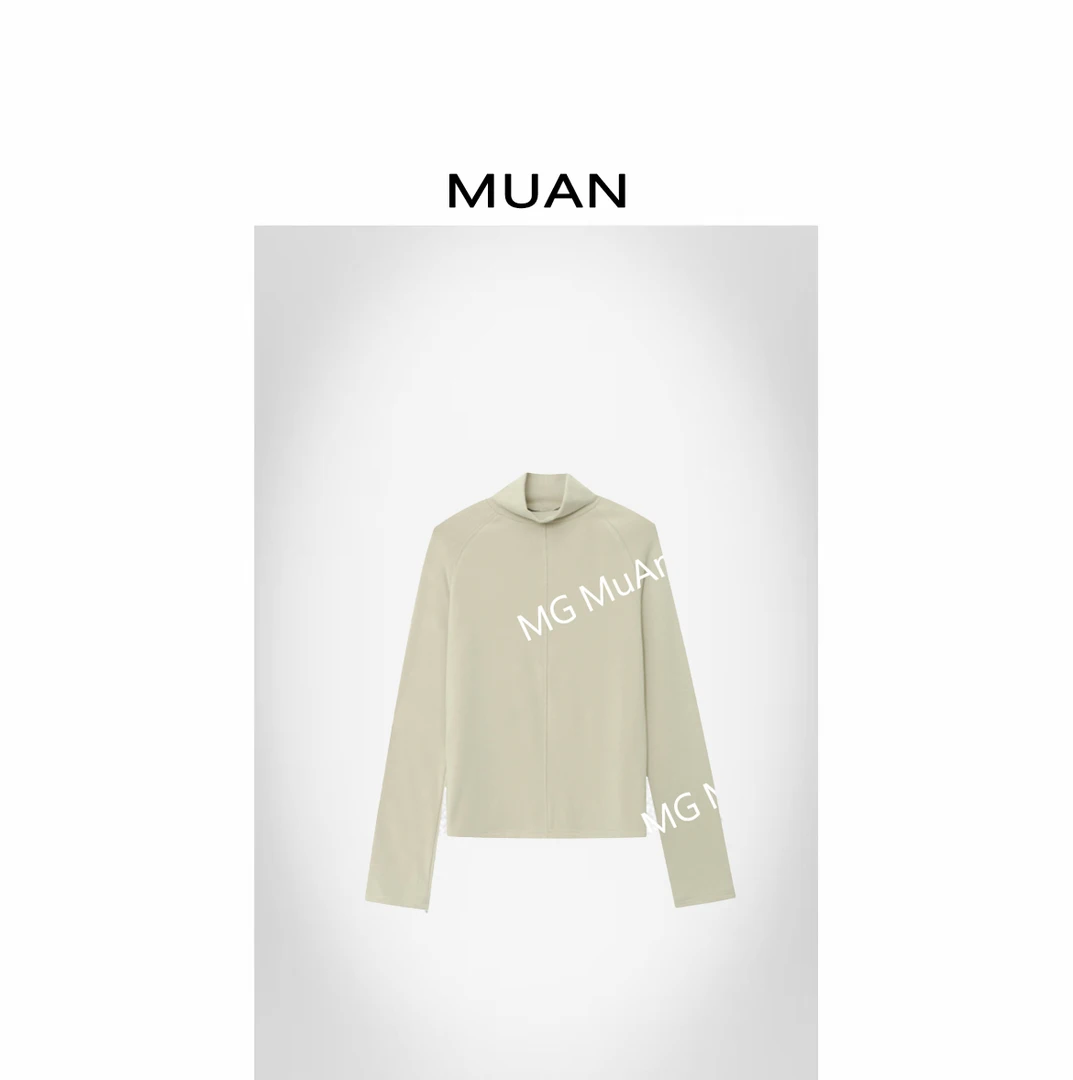 木岸MUAN：《筋骨打底》定制320克高级宽松百搭长袖打底上衣MG-F8050