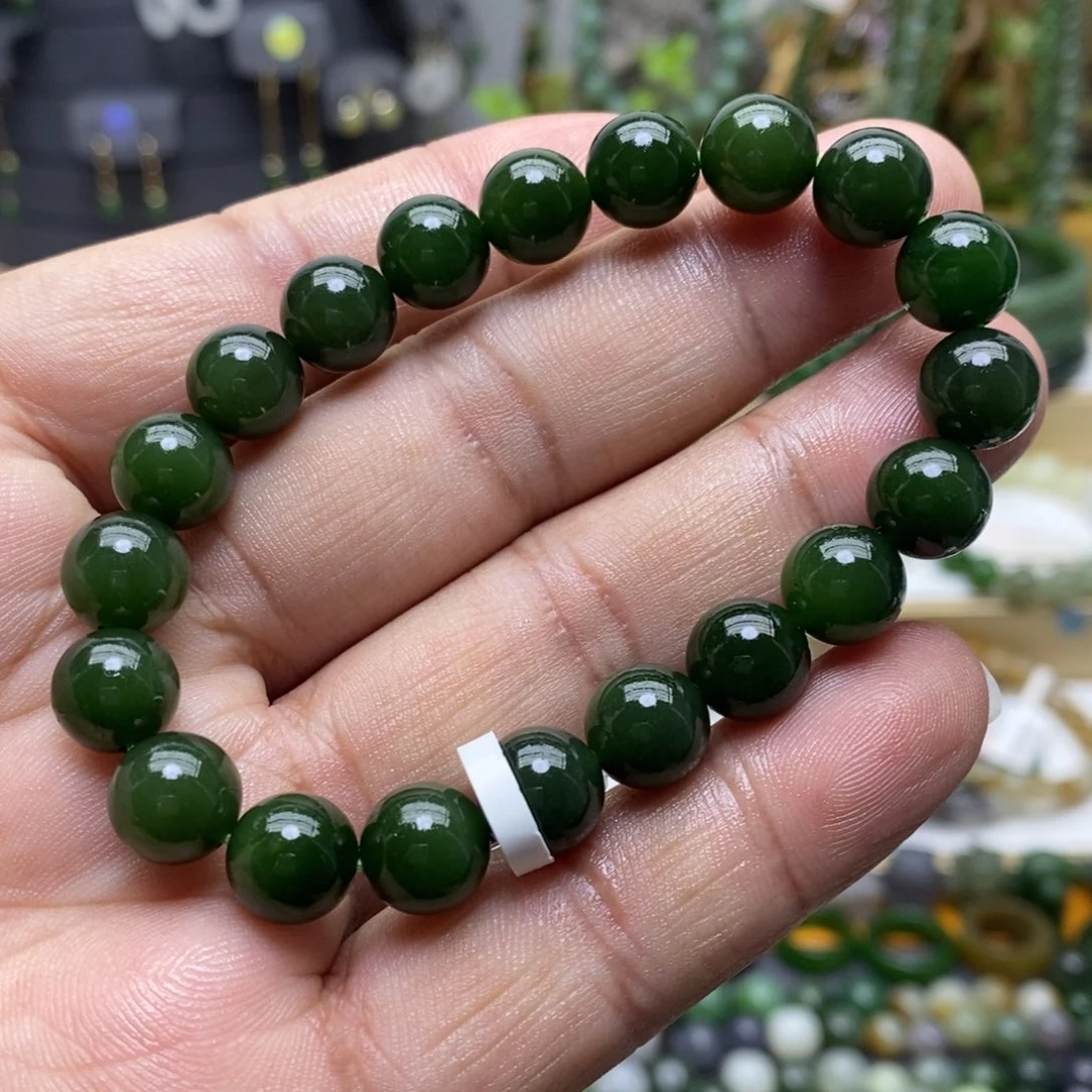和田玉（碧玉）手链未镶嵌46