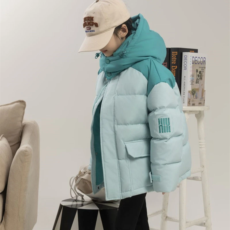 23212拼色男女童羽绒服