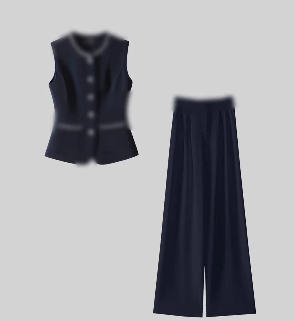 JL007法式风极简风休闲风时尚套装时尚高质感穿搭