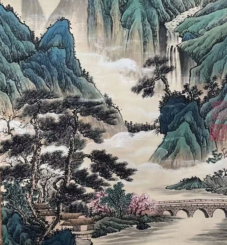 直播间专用链 多款大尺寸山水 花鸟可选  中堂立轴 精品装饰画