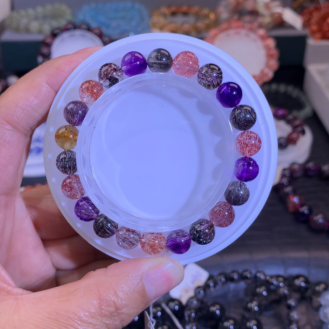 水晶手链未镶嵌不***.手链