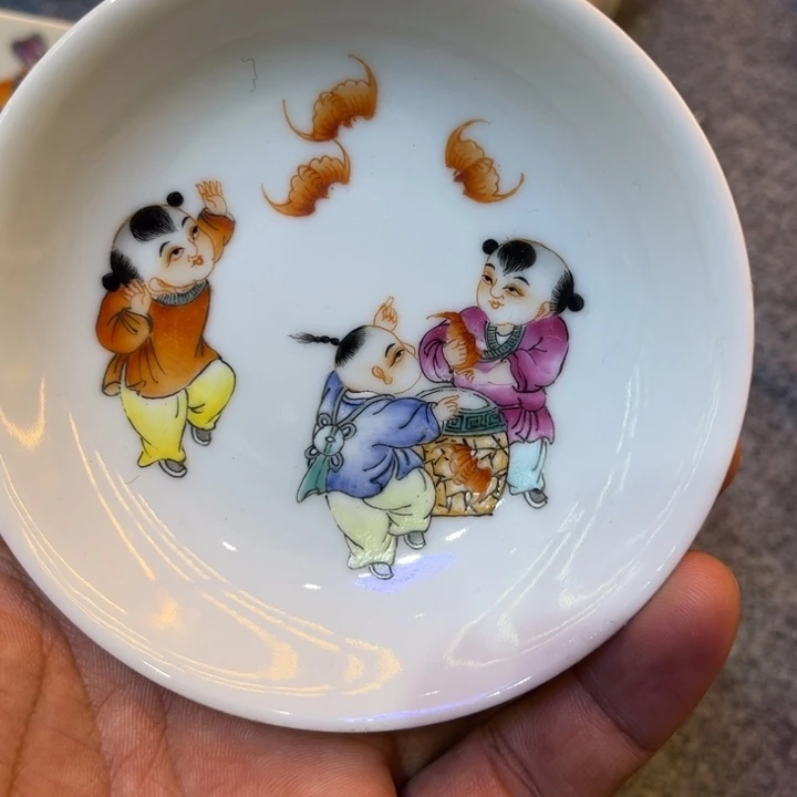 纯手绘精品盖碗杯