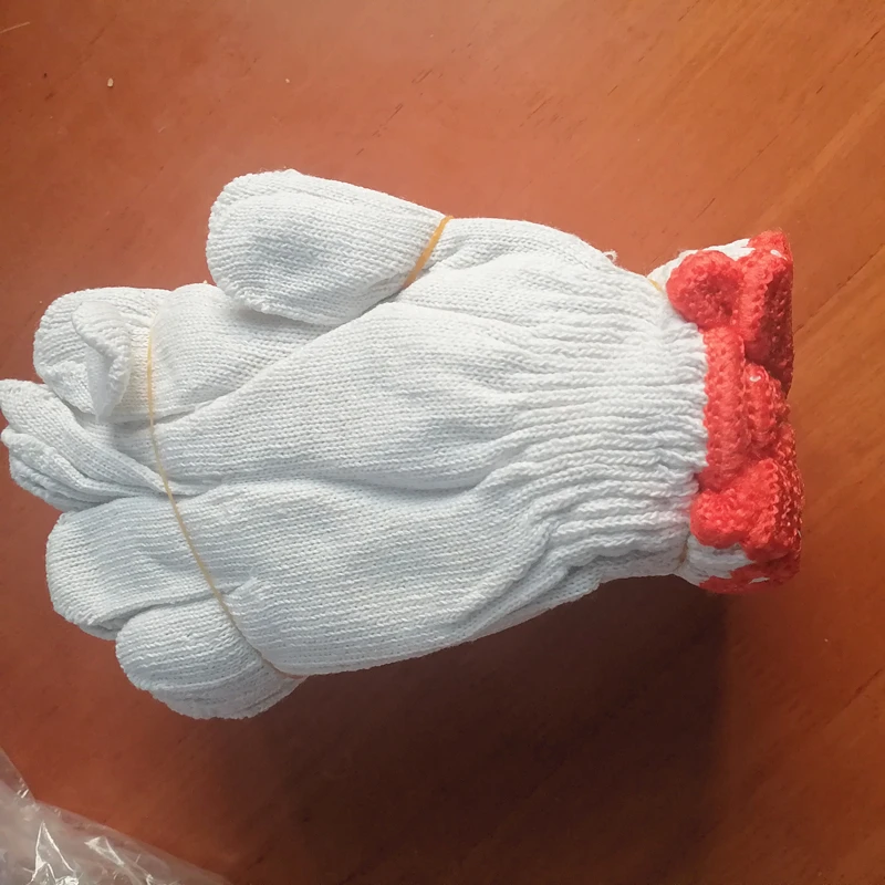 白400薄款棉线劳保手套耐磨耐用透气适合轻工业维修清洁卫生摘菜