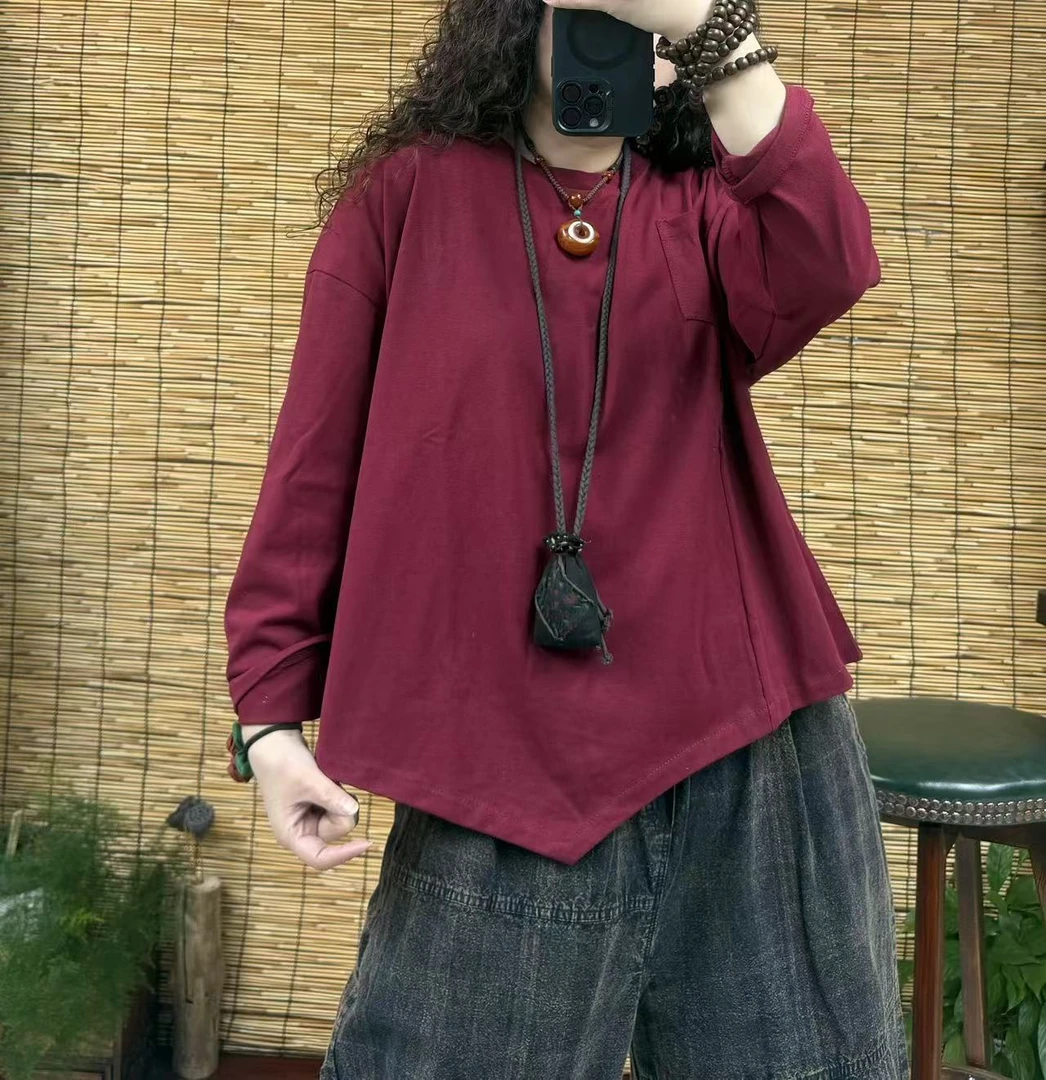 903下摆不规则T恤（长58左右，90-150斤）