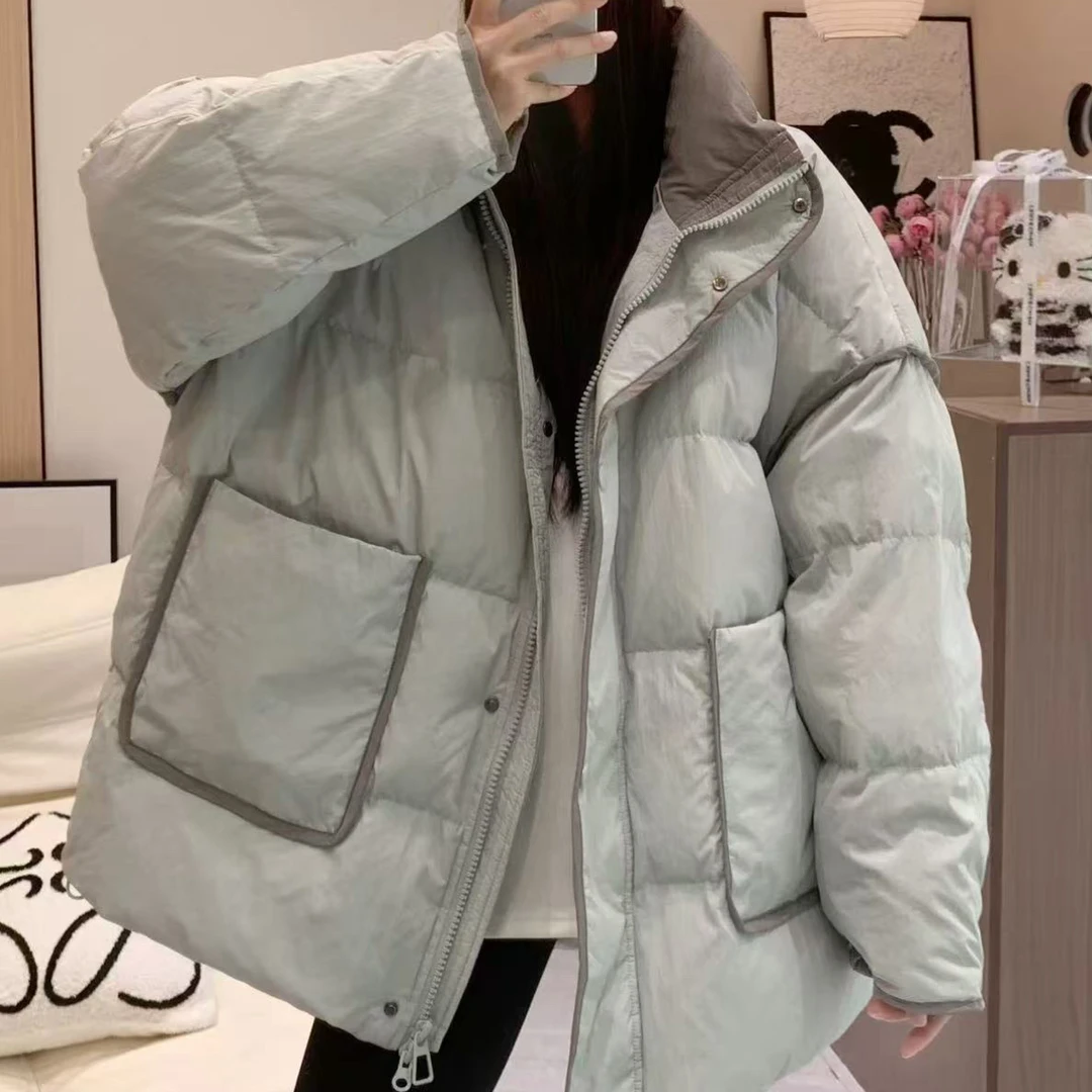 常规款厚款女士修身阔版宽松外套