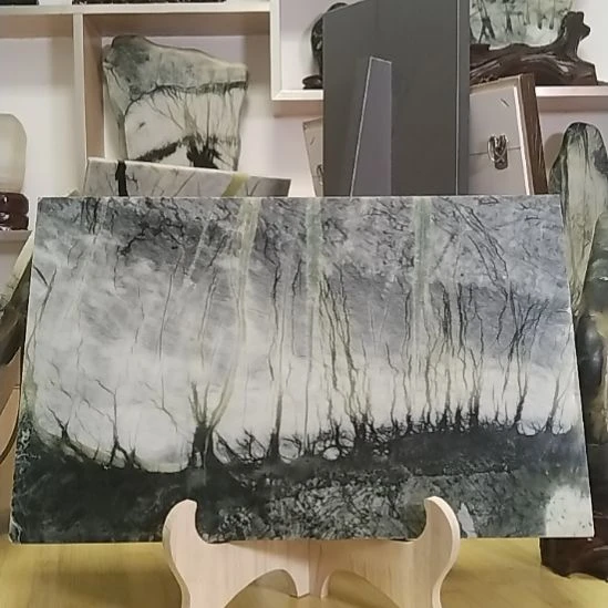 石材天然的画面石，玉树石