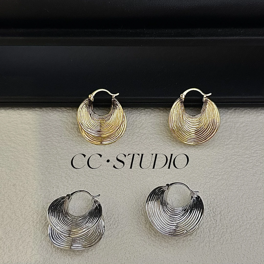 铜合金耳饰 欧美小众包包耳环 （轻奢耳圈）