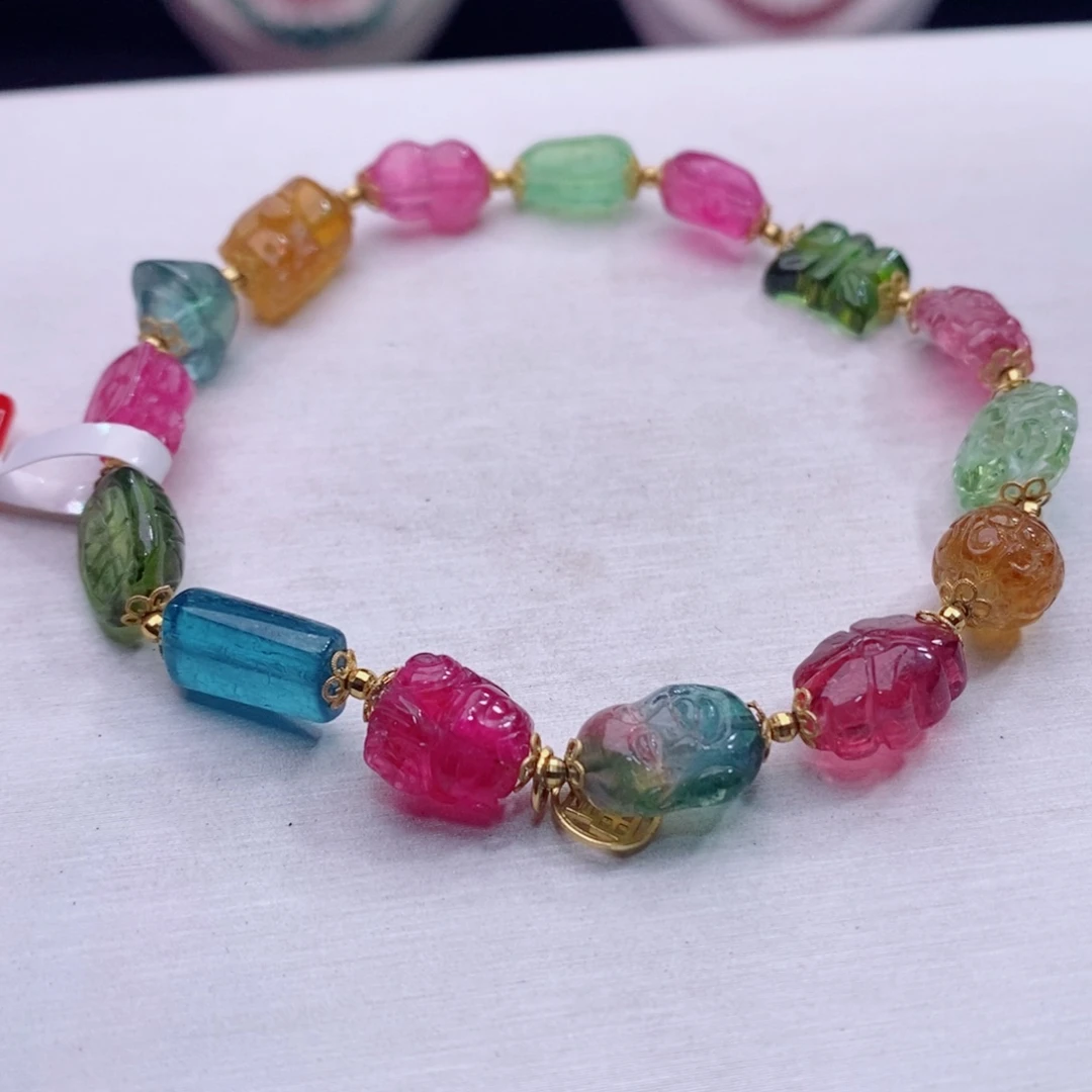 18K金镶嵌手链碧玺碧玺A手链