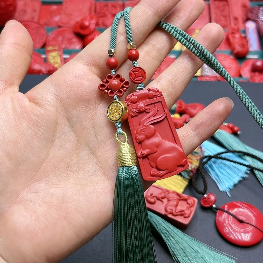 天然辰砂朱砂生肖兔