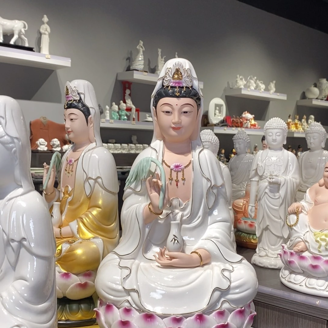 摆件小*观音摆件陶瓷