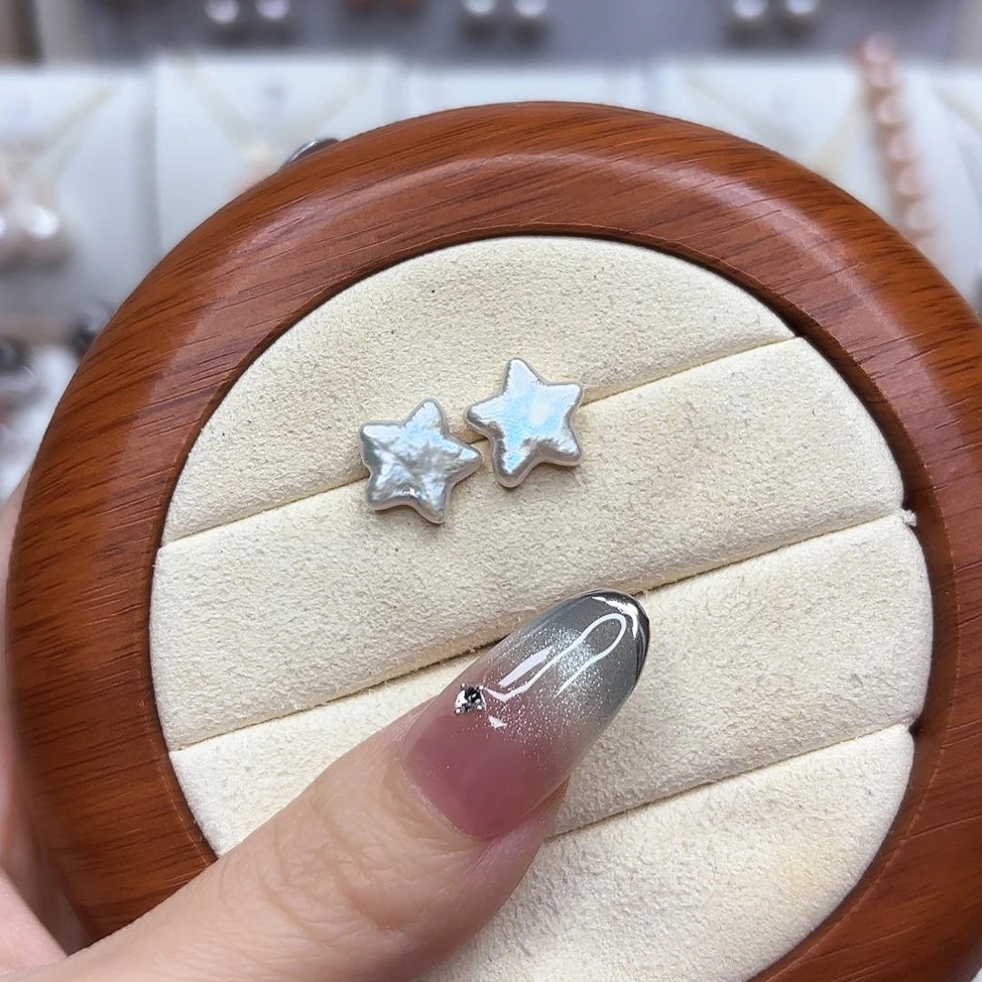 耳饰淡水珍珠银S925镶嵌