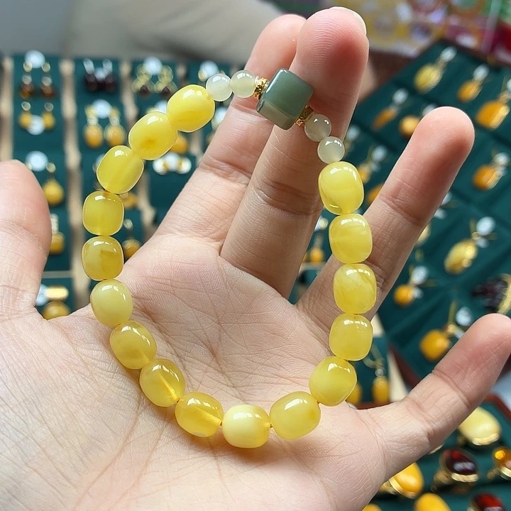 琥珀未镶嵌手链精品手串