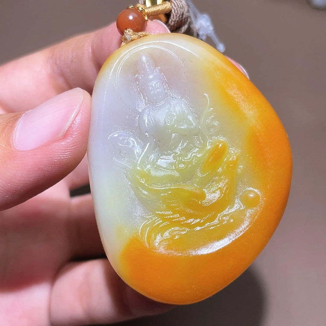 和田玉未镶嵌挂件Y