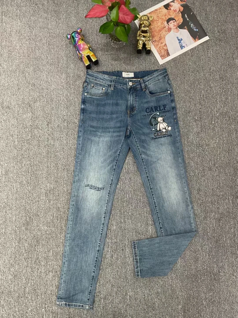 【欧洲名店】39951费雷CARL品质柔软弹力舒适休闲时尚小熊牛仔裤