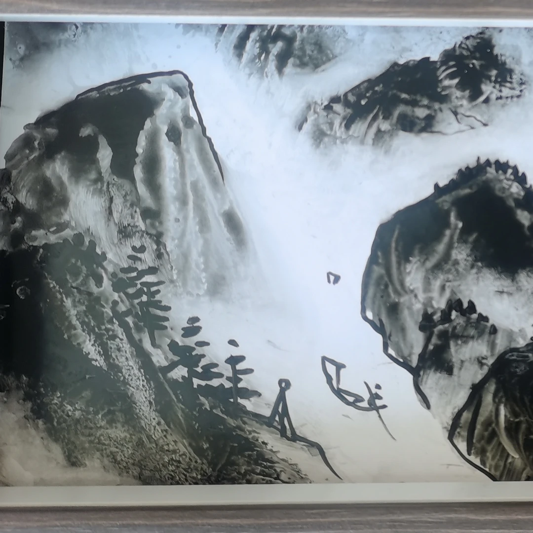 三峡指墨画 国画
