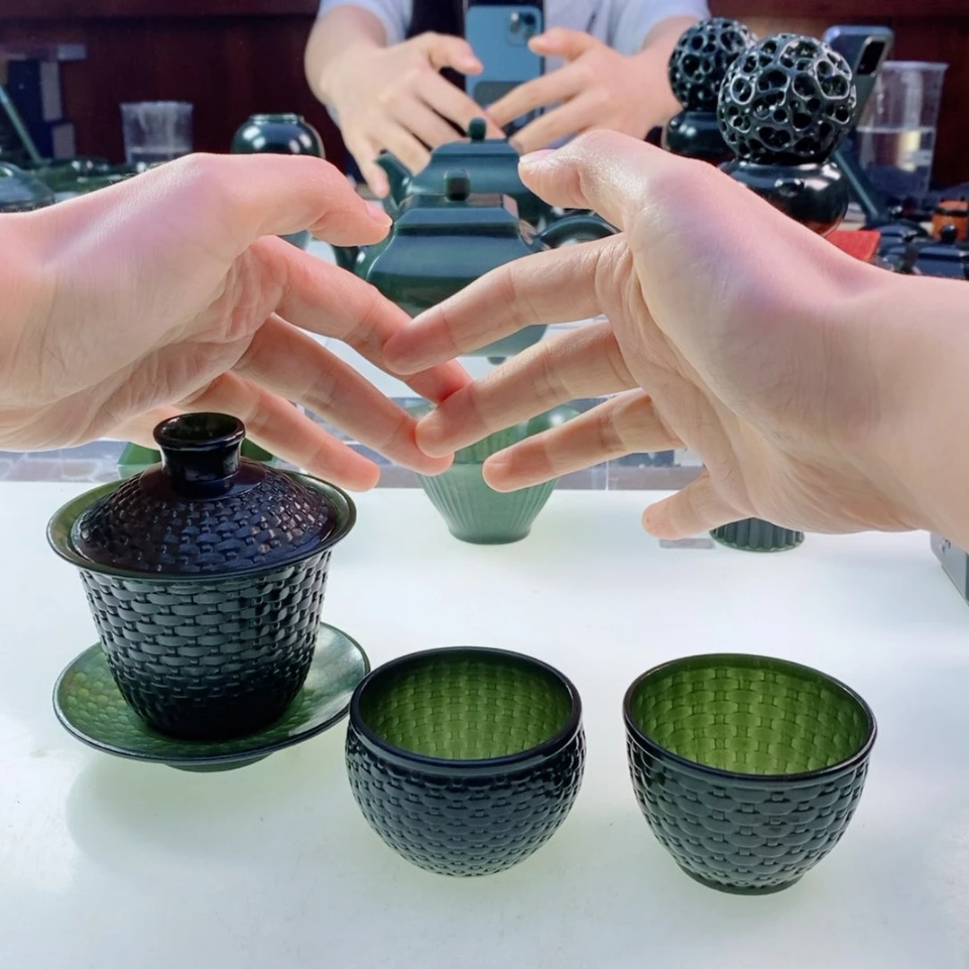 和田玉（青玉）未镶嵌挂件三***剑