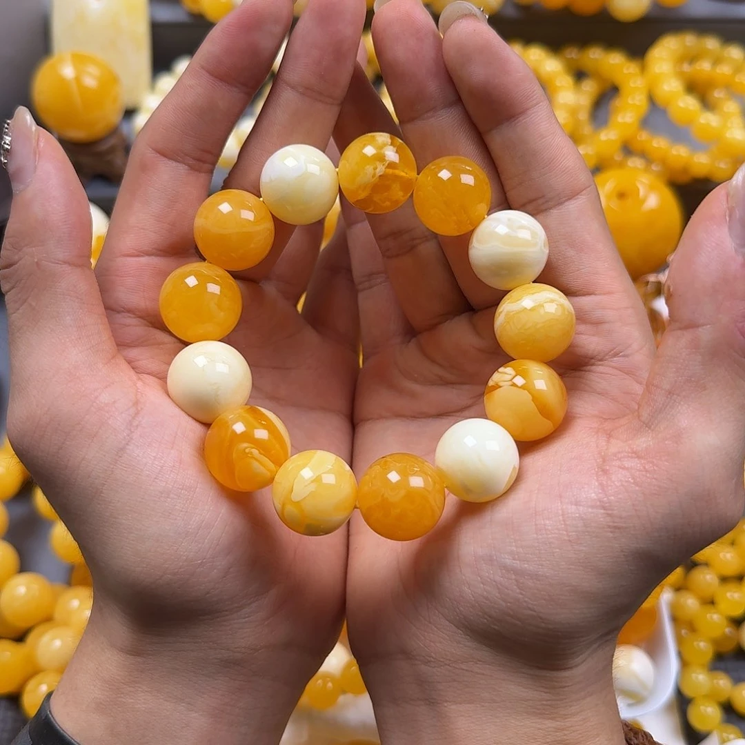 琥珀珠宝奇石未镶嵌18mm