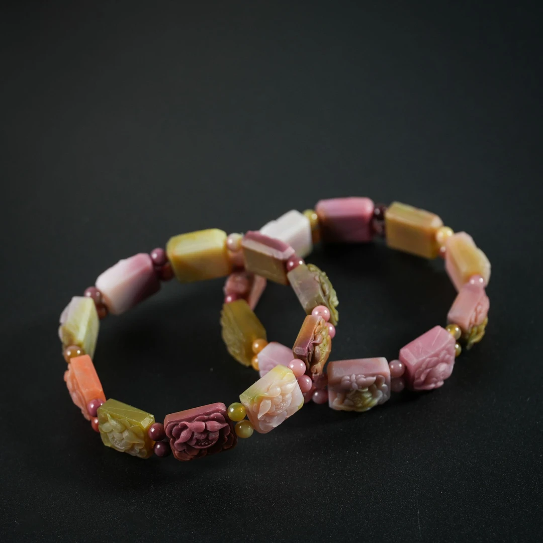 【老掌柜讲珠宝】盐源玛瑙牡丹花手牌/多样性发货发一件 DPH011802