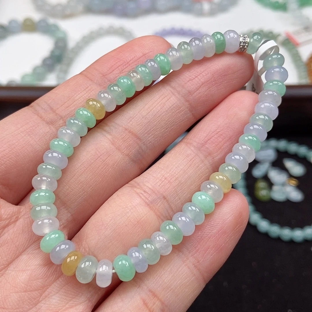 翡翠未镶嵌手串卡6