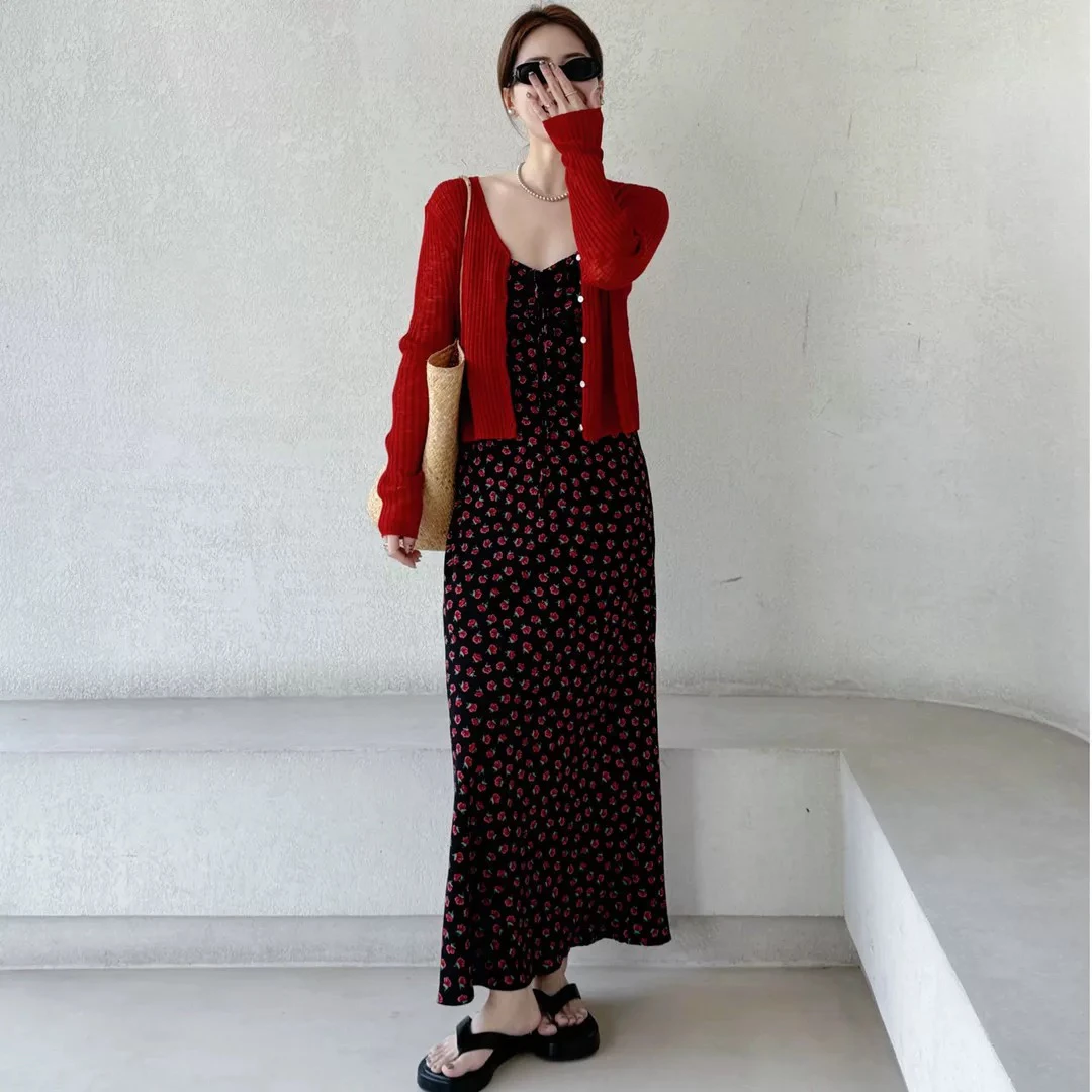 55037 简约气质宽松V领开衫防晒上衣（衣长50左右）