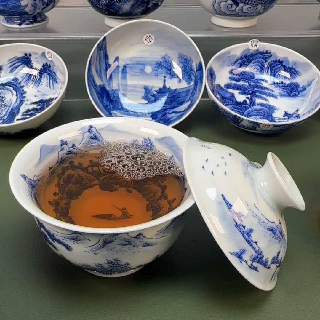 杯木木景德镇纯手绘茶具35