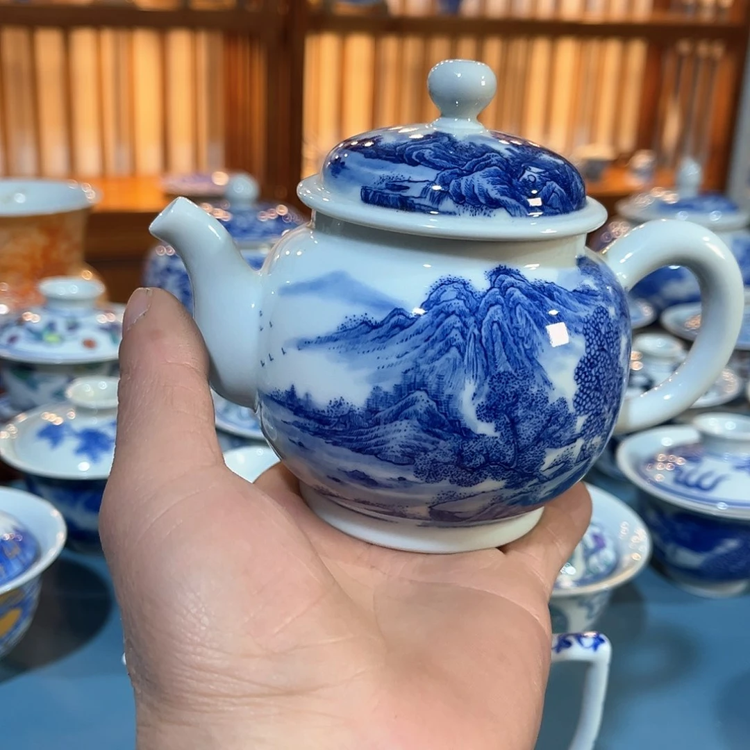 錡镇堂手工手绘壶