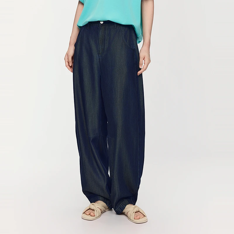 AUM25年夏季新款显瘦时尚百搭牛仔裤M1FZ38085