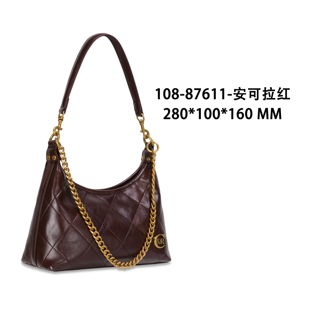【南沙瑞熙】GQ-87611-安可拉红轻奢小众设计感时尚百搭女士包