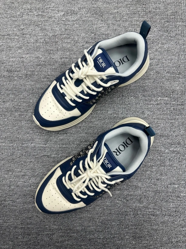 99新 DIOR/迪奥 42 diorb25 老花运动鞋蓝色