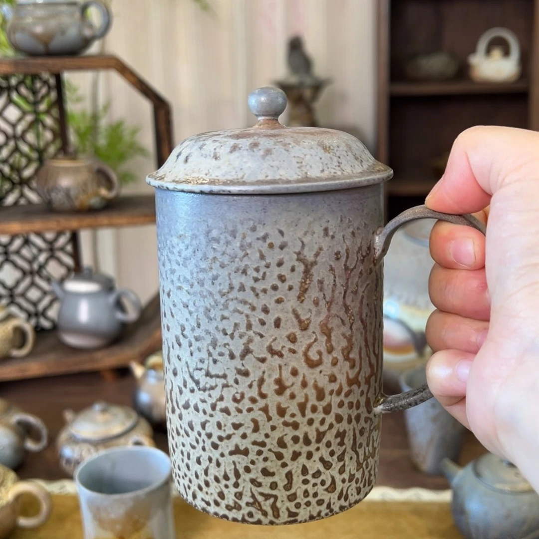 10中白重落灰办公杯
