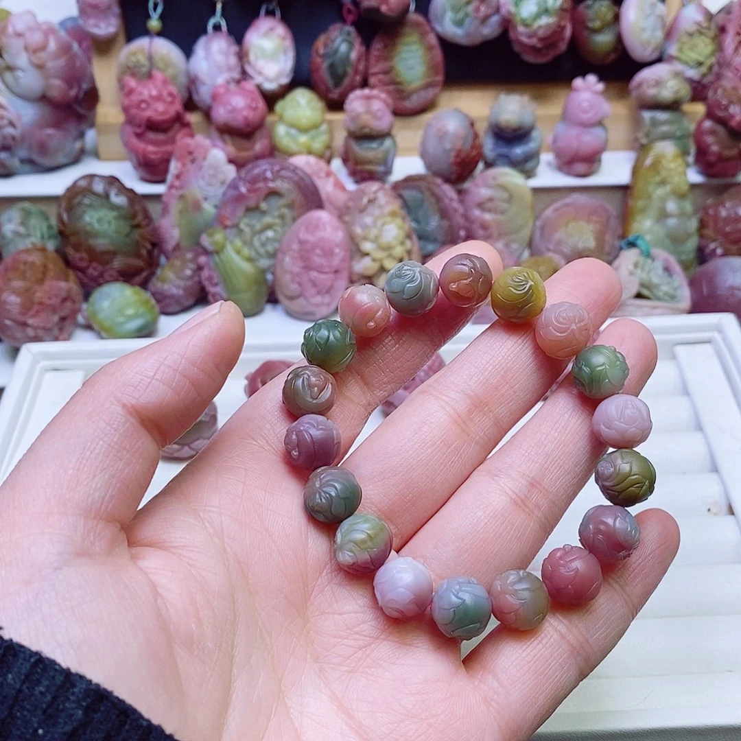 玛瑙/玉髓盐源玛瑙手链未镶嵌